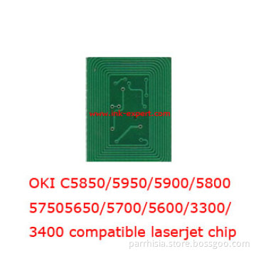 toner cartridge chip for oki CS5850/5950/5900/5800/5750/5650/3300/3400